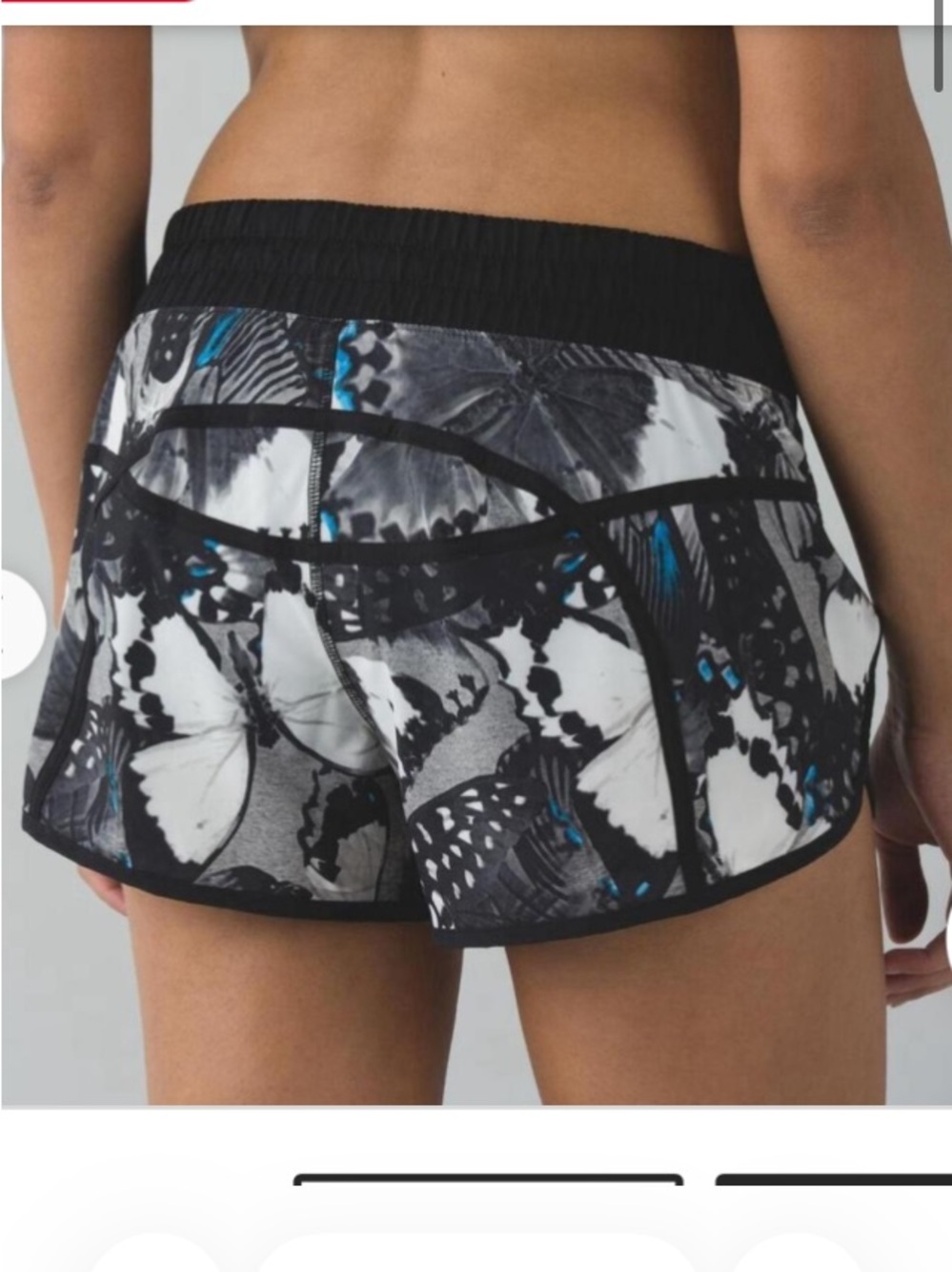 Lululemon Butterfly Tracker Shorts Size 8/M